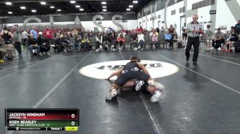 209 lbs Quarterfinals (8 Team) - Koen Beasley, West Shore Wrestling Club vs Jacksyn Windham, Ruthless