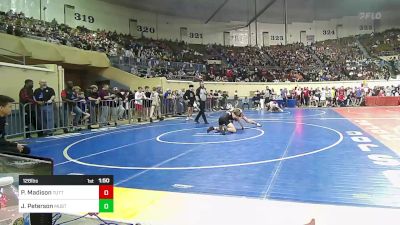 128 lbs Round Of 32 - Parker Madison, Tuttle vs Jaren Peterson, Mustang Middle School