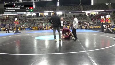 149 lbs Prelim - James Ryan, Kutztown vs John Carayiannis, Belmont Abbey