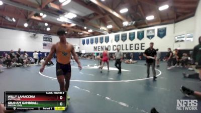 174 lbs Cons. Round 3 - Willy Lamacchia, Unattached vs Graham Gambrall, Oregon State