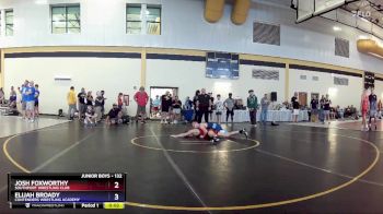 132 lbs Cons. Semi - Josh Foxworthy, Southport Wrestling Club vs Elijah Broady, Contenders Wrestling Academy