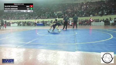 118 lbs Consi Of 64 #2 - Slayde Huggins, Wagoner High School vs Kalvin Andrade, Vian