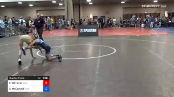 67 lbs Quarterfinal - Steven Wimmer, Greenville Wrestling Club vs Greyson McDonald, Bears Wrestling Club, Inc.