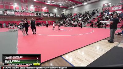 132 lbs Cons. Round 4 - Duane Zamora, Moses Lake vs Manuel Martinez, Eisenhower High School