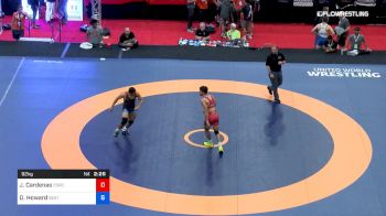 92 kg 5th Place - Jacob Cardenas, Cordoba Trained vs Dakota Howard, SERTC-VT