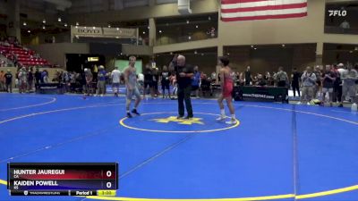 120 lbs Semifinal - Hunter Jauregui, CA vs Kaiden Powell, KS