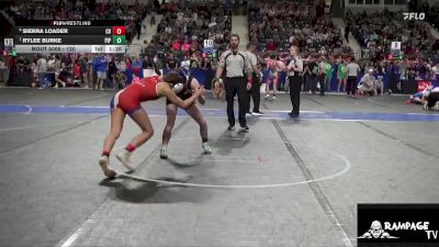 120 lbs 5th Place Match - Rylee Burke, Piper vs Sierra Loader, Caney Valley