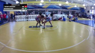 144 lbs Champ. Round 2 - Brandon Rizo, Christopher Columbus High School vs Wyatt Crouser, Cocoa Beach WC