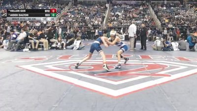 4A 106 lbs Cons. Semi - Aiden Dalton, Rutherfordton-Spindale Central High School vs Kellen Gue, Mount Pleasant High School