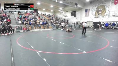 126 lbs Quarterfinal - Gary Johnson, Palm Desert vs Ian Encarnacion, Costa Mesa