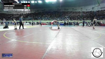 143 lbs Round Of 32 - Easton Neves, Fort Gibson Youth Wrestling vs Henry Cook, Noble Takedown Club