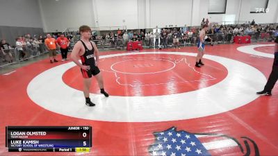 150 lbs 1st Place Match - Logan Olmsted, Team Nazar vs Luke Kamish, Victory School Of Wrestling