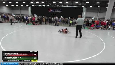 92 lbs Champ. Round 2 - Julian Medina, Bolingbrook Junior Raiders Wrestling Club vs Leonydes Peraza, Gladiator Wrestling