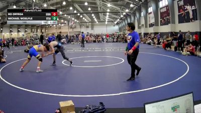 145 lbs Round 2 (6 Team) - MICHAEL WOELFLE, Best Trained X All American - Red vs Bo Ortega, Spring Klein Wrestling Club