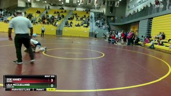 130 lbs Cons. Round 2 - Lila McClelland, Century vs Zoe Haney, Banks