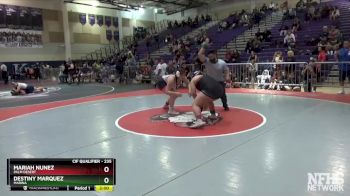 235 lbs Quarterfinal - Mariah Nunez, Palm Desert vs Destiny Marquez, Marina