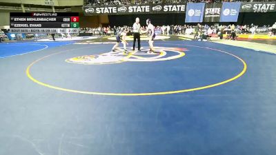 Boys 1B/2B 138 Champ. Round 1 - Ethen Mehlenbacher, Columbia Burbank vs Ezekiel Evans, Kettle Falls