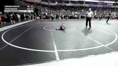 53 lbs Consolation - Kenadee Wheeler, Seneca Youth WC vs Aspen Shelton, Team Tulsa WC
