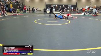 144 lbs Champ. Round 2 - Koy Davidson, Sebolt Wrestling Academy vs Jackson Warrick, Iowa