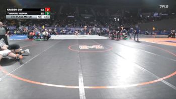 6A/5A Girls 125 5th Place Match - Kassidy Guy, Dallas Girls vs Amarie Medina, Hillsboro Girls