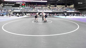 285 lbs Cons. Round 1 - Landyn Bafford, Tecumseh-Shawnee Heights HS vs Nathan Huff, Wichita-Kapaun Mt. Carmel HS