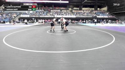 285 lbs Cons. Round 1 - Landyn Bafford, Tecumseh-Shawnee Heights HS vs Nathan Huff, Wichita-Kapaun Mt. Carmel HS