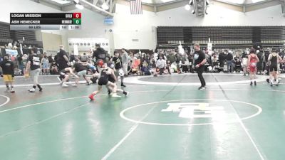 69 lbs Rr Rnd 5 - Logan Mission, All I See Is Gold Academy Stars - ESC vs Ash Henecker, RedNose Wrestling School - ESC