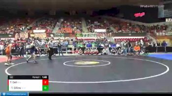 132 lbs Semifinal - Trey Dillow, Chanute vs Tucker Cell, Abilene