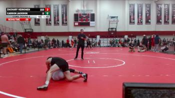 133 lbs Cons. Round 5 - Zachary Keinonen, Southern Oregon vs Carson Jackson, Linfield University