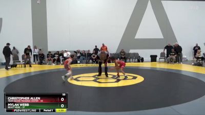 55 lbs Round 4 (6 Team) - Christopher Allen, Team Nazar Training Center vs Mylan Webb, Beast Mode