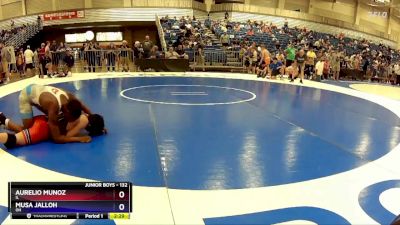 132 lbs Quarterfinal - Aurelio Munoz, IL vs Musa Jalloh, OH