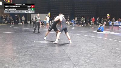 285 lbs Round Of 32 - Sawyer VanRider, Campbell vs Max Vanadia, Michigan State