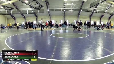 285 lbs Cons. Round 2 - Kourdell Todd, Salem University vs Joey Baronick, Mercyhurst University