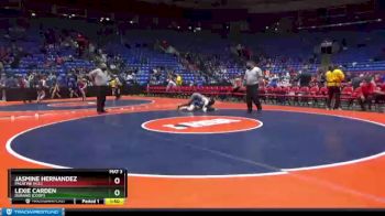 145 lbs Quarterfinal - Jasmine Hernandez, Palatine (H.S.) vs Lexie Carden, Durand [Coop]