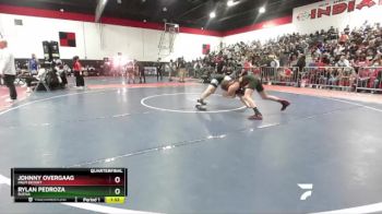 126 lbs Quarterfinal - Johnny Overgaag, Palm Desert vs Rylan Pedroza, Buena