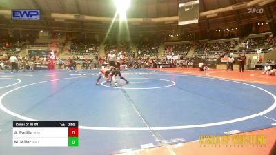 52 lbs Consi Of 16 #1 - Ashe Padilla, WolfPack Wrestling Academy vs Mason Miller, Sebolt Wrestling Academy