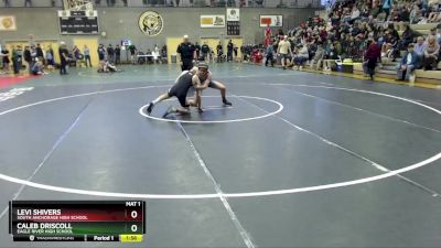 140 lbs Semifinal - Levi Shivers, South Anchorage High School vs Caleb Driscoll, Eagle River High School