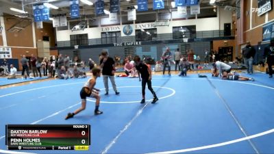 57-63 lbs Round 3 - Daxton Barlow, Roy Wrestling Club vs Penn Holmes, Davis Wrestling Club