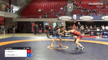 57 lbs 3rd Place - Alexandra Hedrick, Titan Mercury Wrestling Club (TMWC) vs Kelsey Campbell, Sunkist Kids Wrestling Club