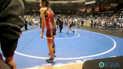 82 lbs Round Of 16 - Brailyn Schroeder, Kingfisher vs Timber Freeman, Cleveland Take Down Club