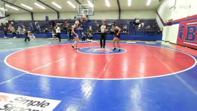 135 lbs Rr Rnd 5 - Kimora Miller, Sallisaw HS vs Ruby Hughes, Bixby HS Girls