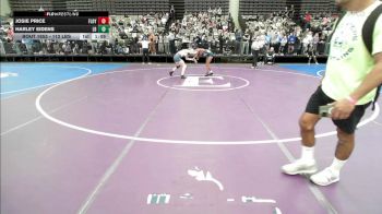 112 lbs Round Of 16 - Josie Price, Floyd Wrestling Club vs Harley Eidens, Long Beach