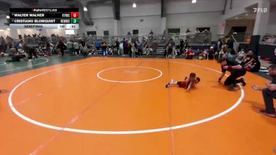 41 lbs Semifinal - Walter Walker, Fitness Fight Factory Wrestling Club vs Cristiano Blomquist, Hill Country Wildcats Wrestling Club