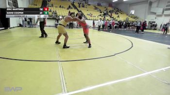 140 lbs Consi Of 4 - Eric Martinez, Tahlequah Wrestling Club vs David Cooper, Jay Junior High