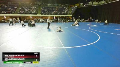 110 lbs Quarterfinal - Benjamin Anderson, Indee Mat Club vs Brooxton Lundgren, Iowa