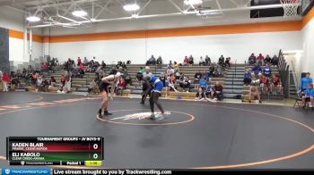 JV Boys-9 lbs Round 1 - Eli Kabolo, Clear Creek-Amana vs Kaden Blair, Prairie, Cedar Rapids