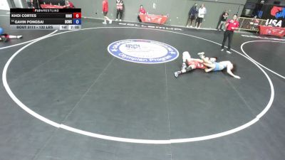 132 lbs Cons. Rd Of 16 - Khoi Cortes, Rancho Bernardo High School Wrestling vs Gavin Pongsai, Daniel Cormier Wrestling Club
