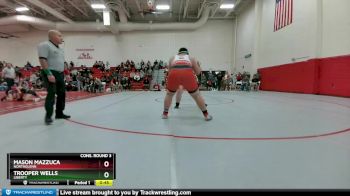 285 lbs Cons. Round 3 - Trooper Wells, Liberty vs Mason Mazzuca, Northglenn