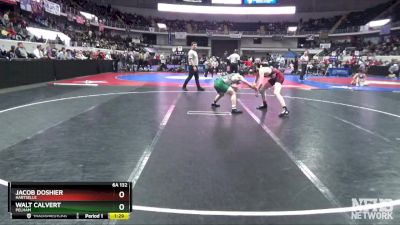 6A 132 lbs Quarterfinal - Jacob Doshier, Hartselle vs Walt Calvert, Pelham