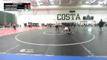 120 lbs Cons. Round 5 - Joshua Grajeda, Bell Gardens vs Jacob Castillo, Cabrillo/Long Beach